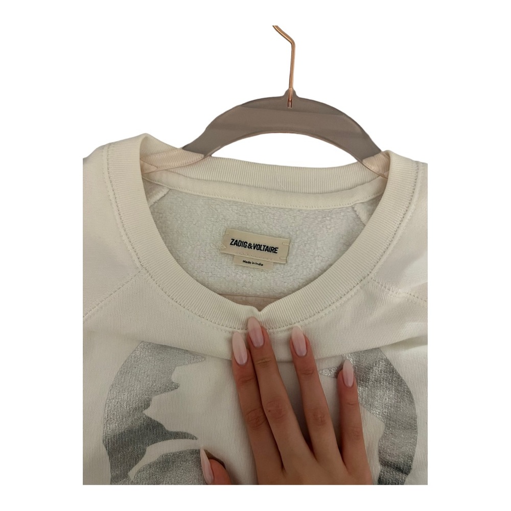 Zadig & Voltaire Sweatshirt, Size S, White